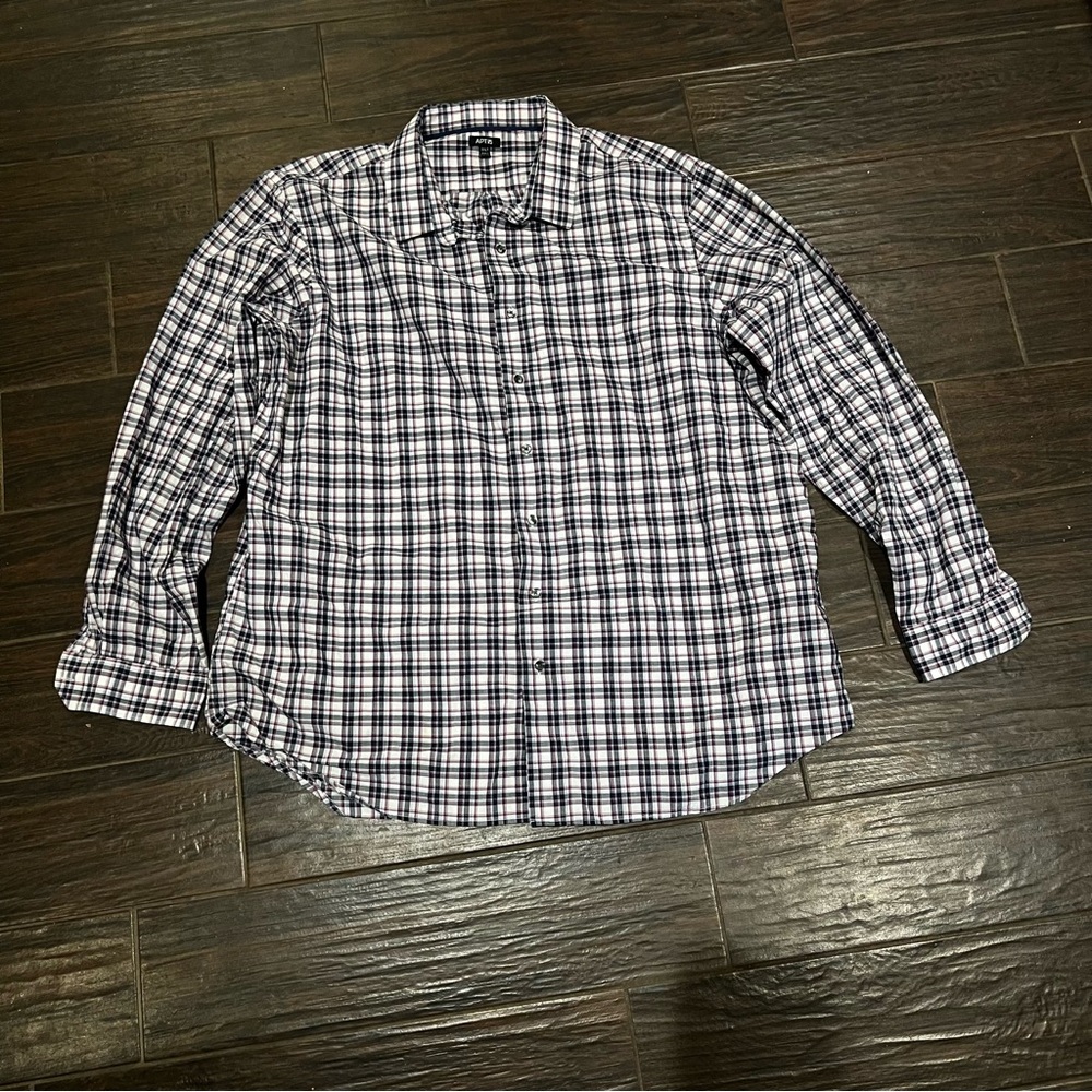 Apt 9 men’s long sleeve dress shirt. Like new. 3x. cc